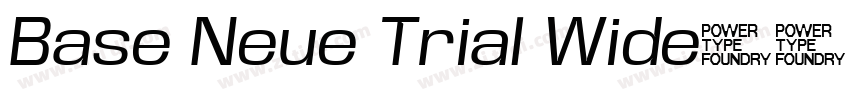 Base Neue Trial Wide字体转换